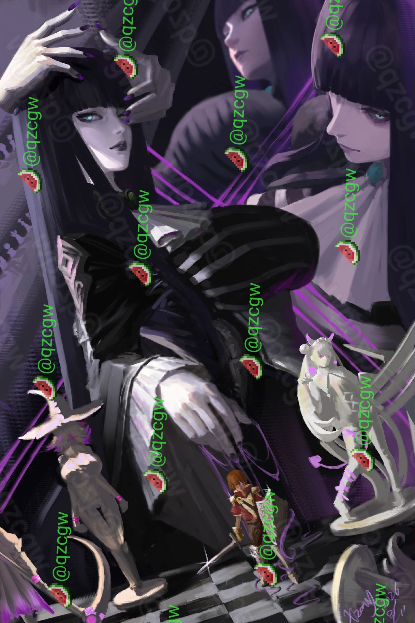 游戏魔女的侵袭通过精美CG展现骑士在三位魔女房间内沦陷的过程