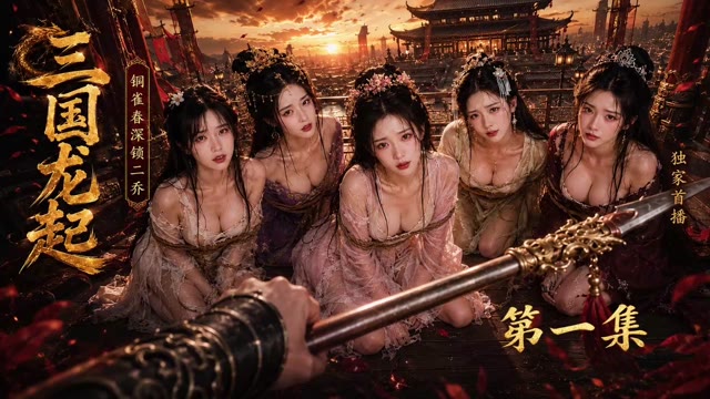 AI成人短剧三国龙起上线主打穿越夺取三国名将之妻与绝色佳人
