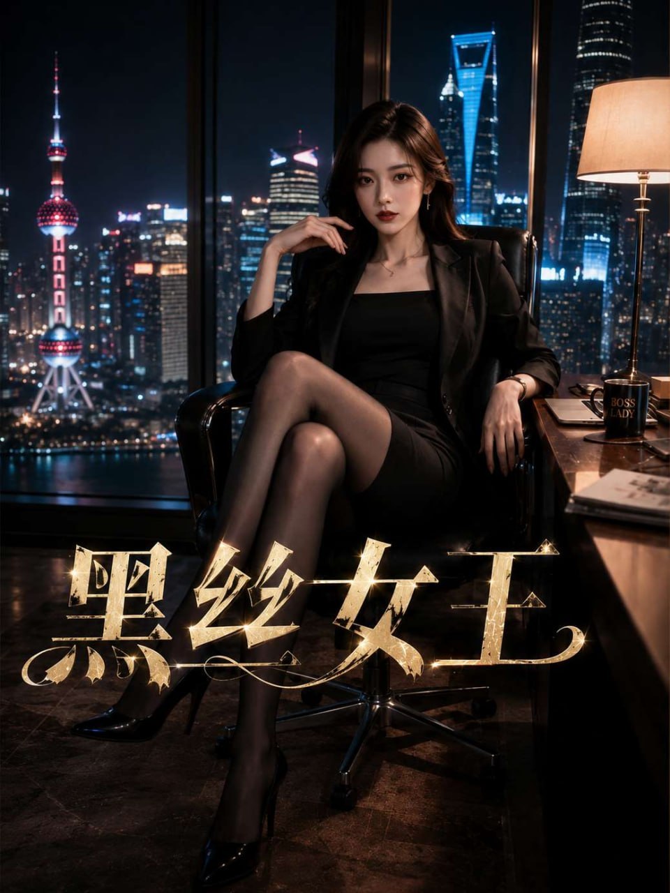 黑丝女王 AI成人短剧 职场精英林薇身着紧致黑丝在写字楼走廊游走尽显成熟肉欲魅力