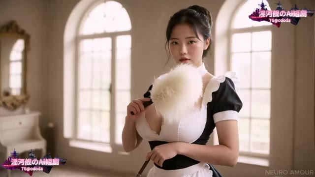 AI短剧揭秘乖巧女佣白天洗衣晚上肉偿主人的禁忌情欲生活