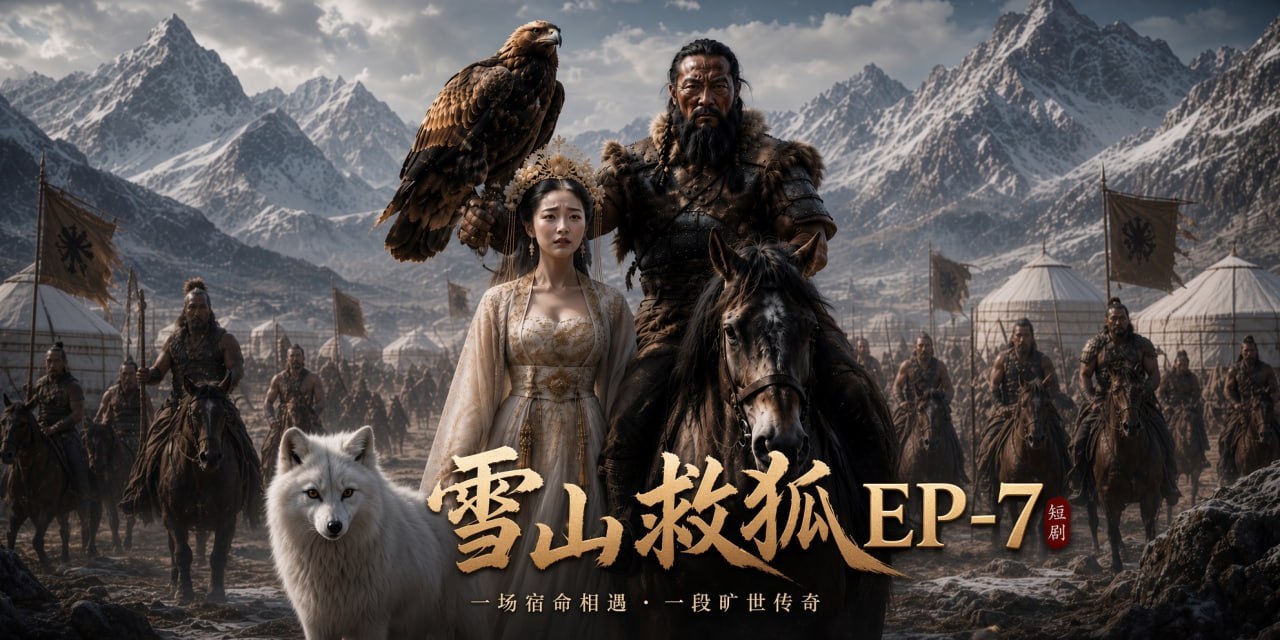 雪山救狐榨恩记EP7 AI成人短剧 狐仙化身绝色女子以身报恩陷入情欲深渊