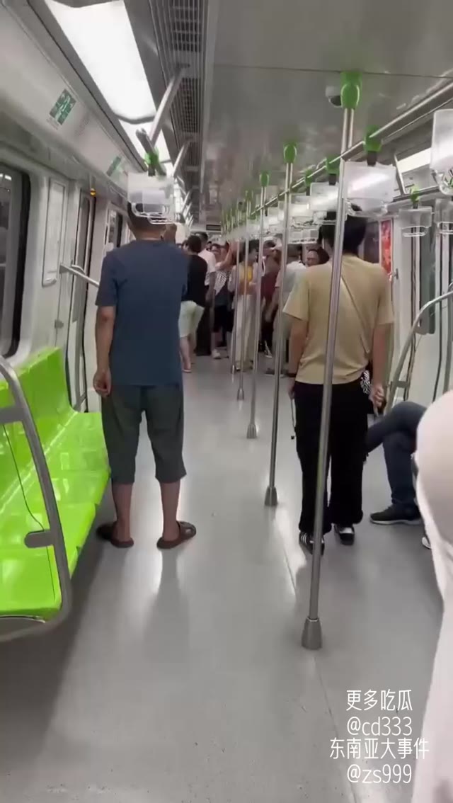 南京地铁三号线一名少年情绪失控拉下紧急制动开关并疯狂踹门