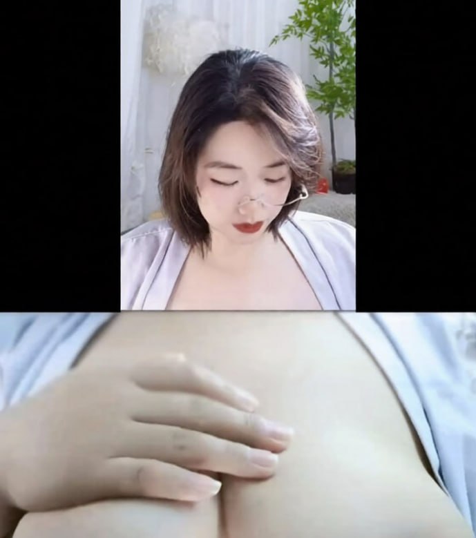网红奶凶老师通过付费定制直播提供露点自慰及SM乳夹服务