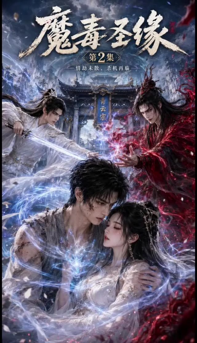 魔毒圣缘 AI成人短剧 禁忌双修情节展现清冷仙子沦陷肉欲深渊
