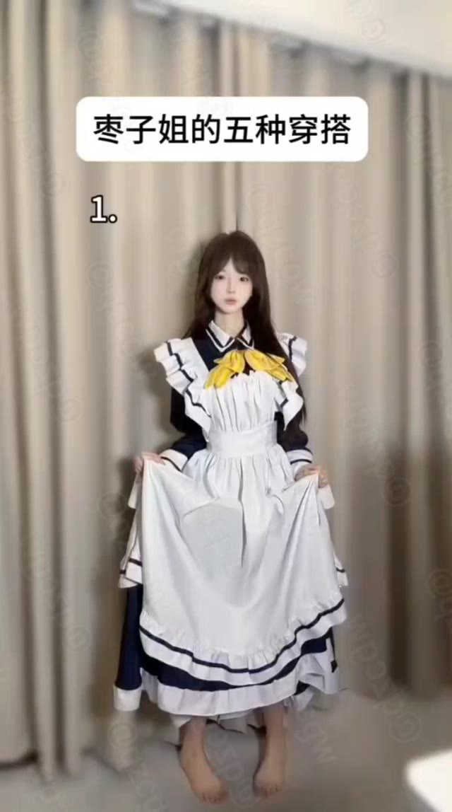 抖音掀起枣子姐Cosplay热潮大量女性博主还原四季夏目女仆装造型