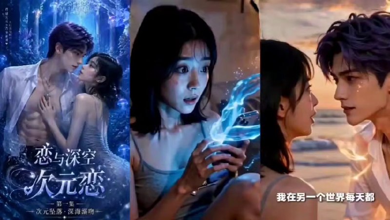 恋与深空次元恋EP1-2 AI成人短剧 林晚穿越深空次元陷入多男神失控雄竞修罗场被多位神祇强势占有