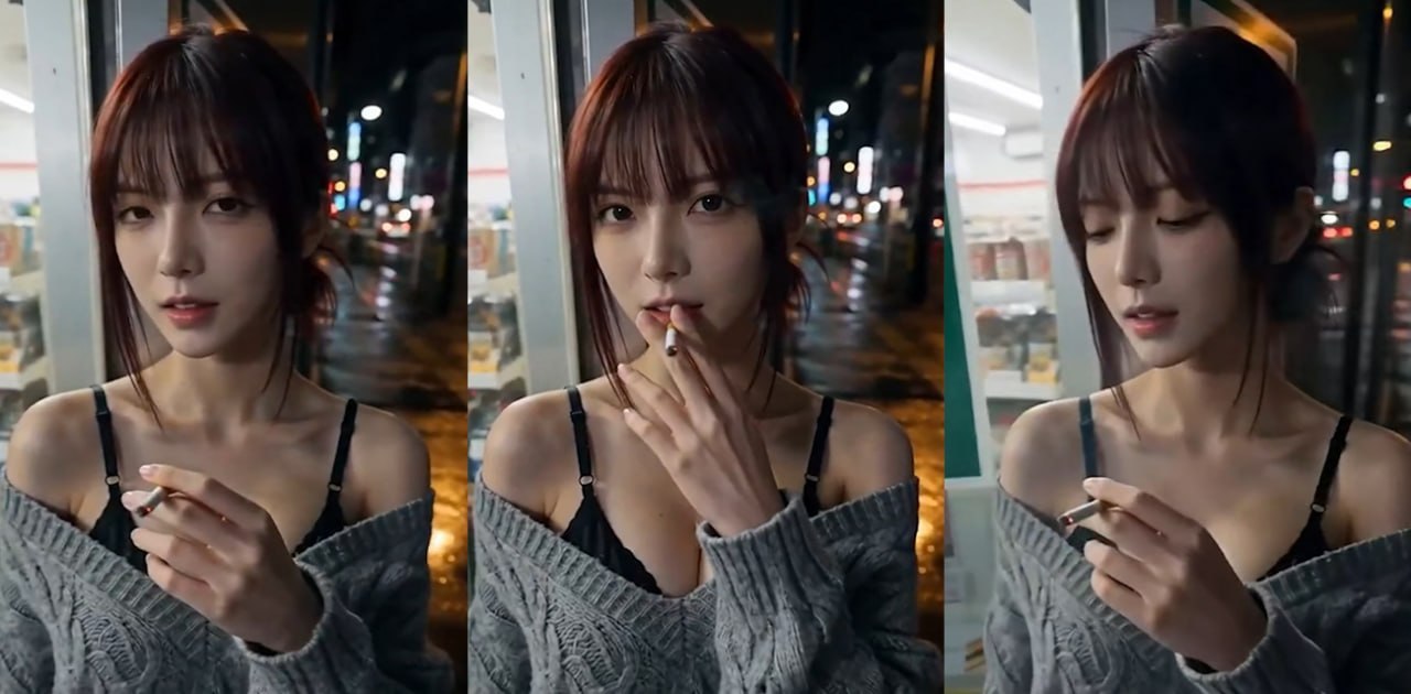 便利店艳遇 AI成人短剧 便利店黑丝御姐深夜诱导路人进入窄巷进行激烈的肉体冲撞