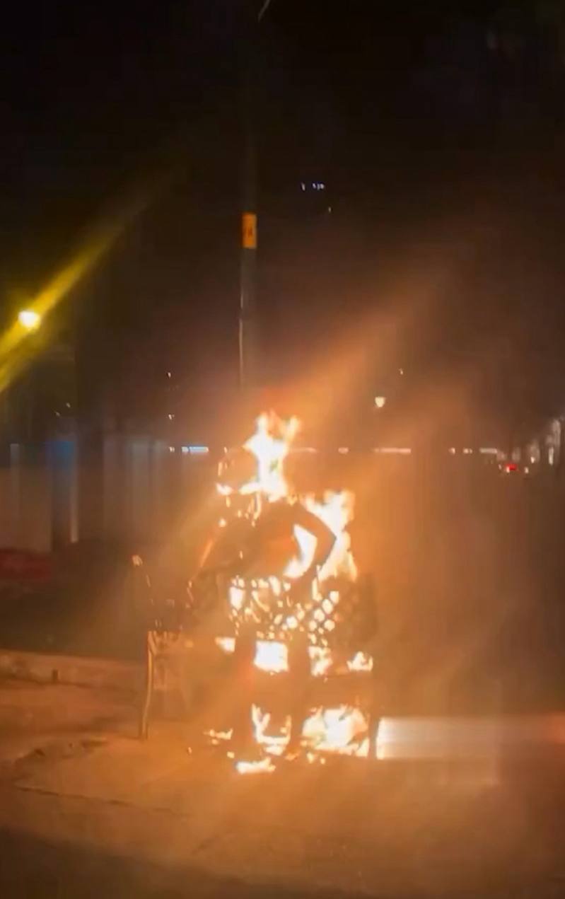胡志明市男子因网赌输掉数十亿巨款在圣母大教堂附近当街自焚