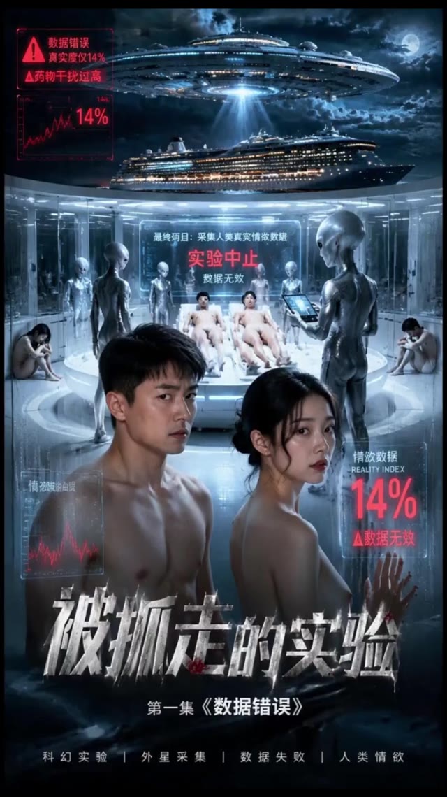 AI成人短剧 被抓走的实验 豪华邮轮乘客遭外星人绑架并被迫在洁白实验室内进行肉欲采集实验