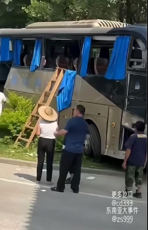 广东潮州溪口发生重型货车迎面撞击旅游大巴惨剧导致六死二十一伤
