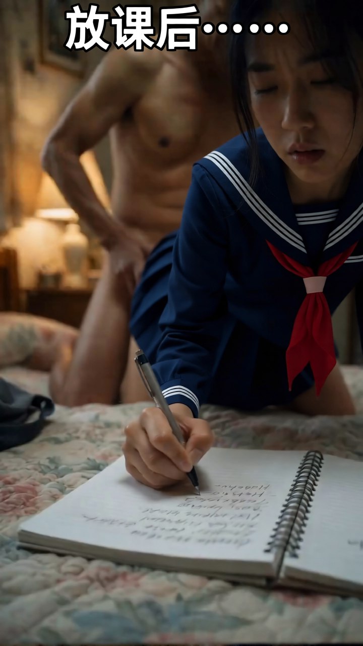 放课后 AI成人短剧 放学后少女与两名叔叔在家中发生的禁忌肉欲纠缠