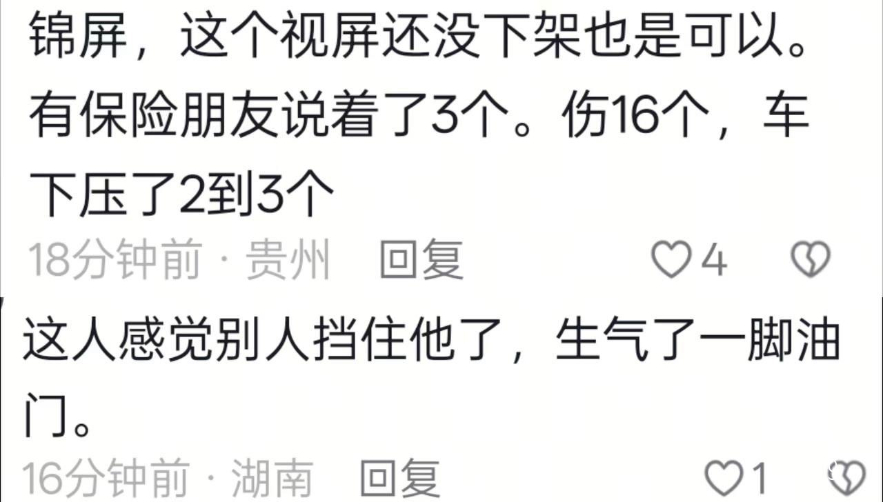 贵州锦屏农贸市场发生突发车祸导致现场秩序混乱及人员受惊