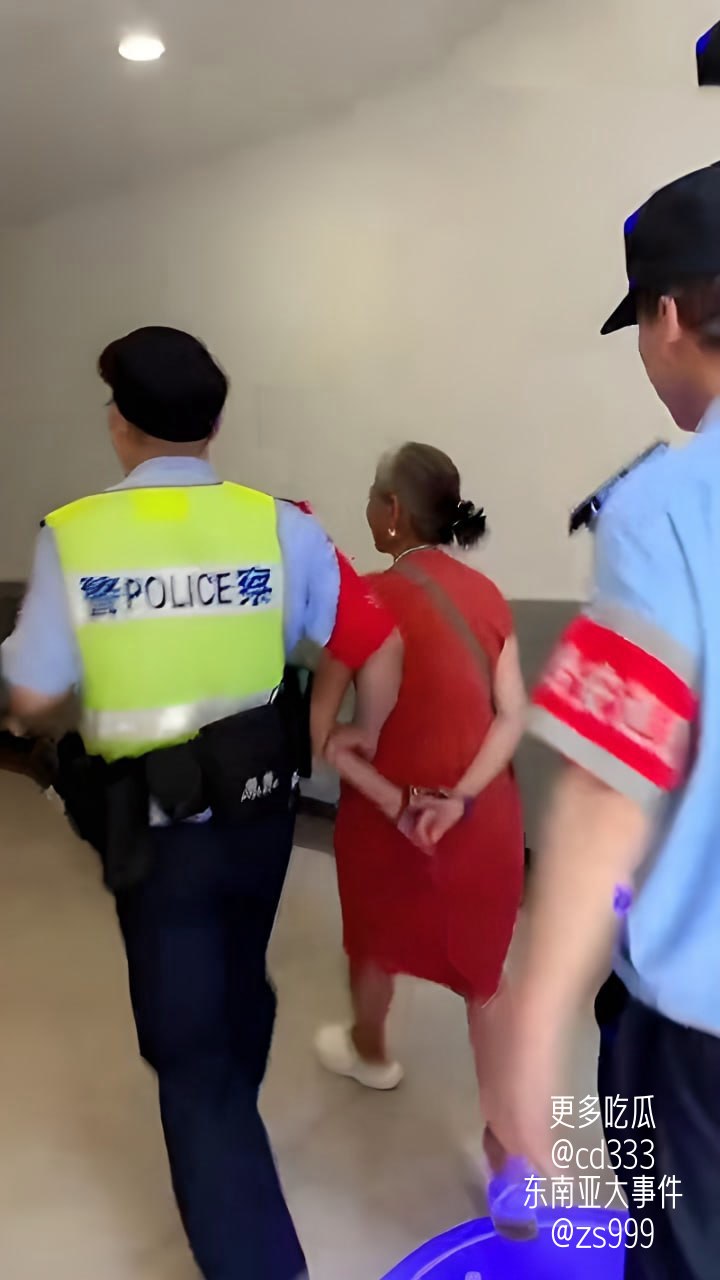 重庆南坪商圈一名老太太疑似顺手牵羊被当场识破并引发现场围堵