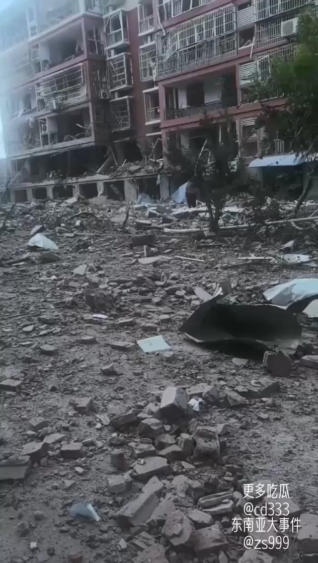 山东临沂河东区于8月21日下午突发剧烈爆炸现场犹如战场般惨烈