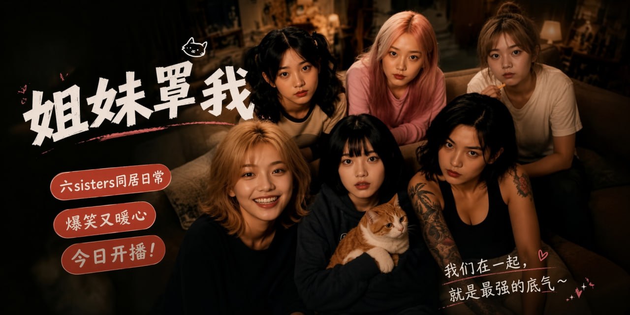 姐妹罩我EP1 AI成人短剧 男主接受系统任务与六位性格迥异女性同居的故事