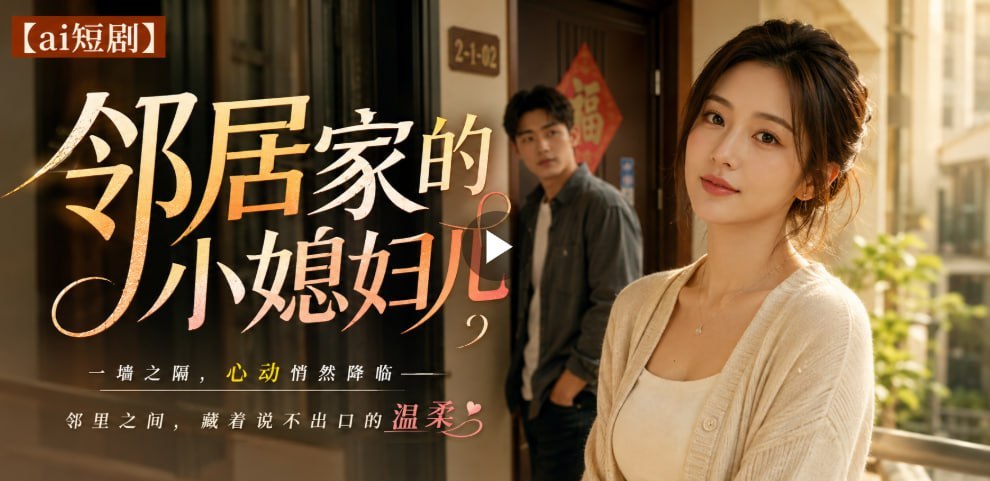 邻居家的小媳妇儿 AI成人短剧 清纯邻家小媳妇趁丈夫加班深夜潜入邻居房间进行激烈的肉欲纠缠