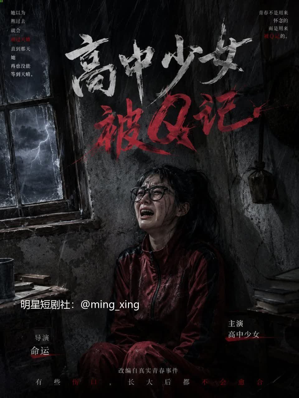 高中少女被Q记 AI成人短剧 模拟高中少女放学后在死胡同遭遇暴力侵犯过程