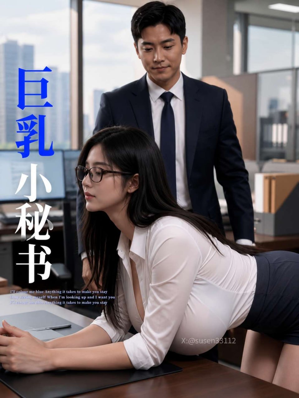 巨乳小秘书 AI成人短剧 办公室禁忌情欲：巨乳秘书与上司在办公室内疯狂交欢