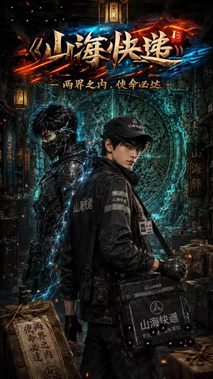 山海快递EP7 AI成人短剧 快递员送货时陷入异世界与眼睛娘发生情欲纠缠