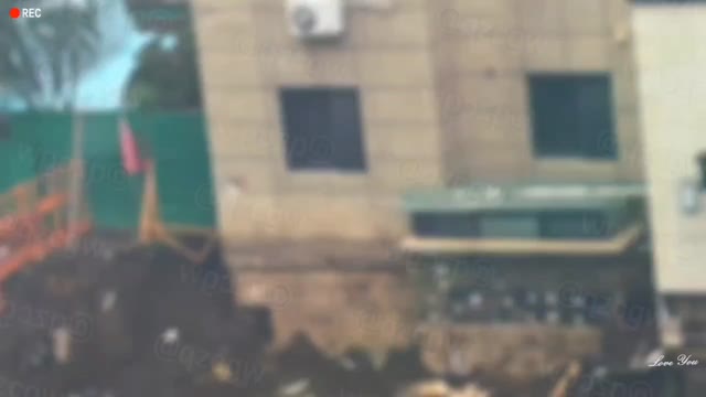 沈阳美的时代城小区地库突发大面积塌陷导致九十余户居民紧急撤离