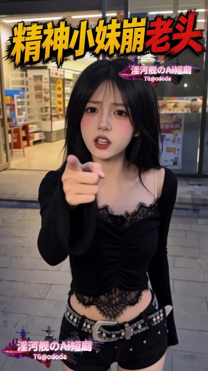 精神小妹崩老头  AI成人短剧 叛逆少女街头猎艳以肉体换取零钱，与年长男子展开激进性行为